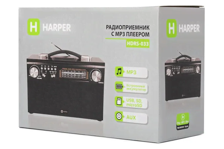 Характеристики - HARPER HDRS-033 BLACK