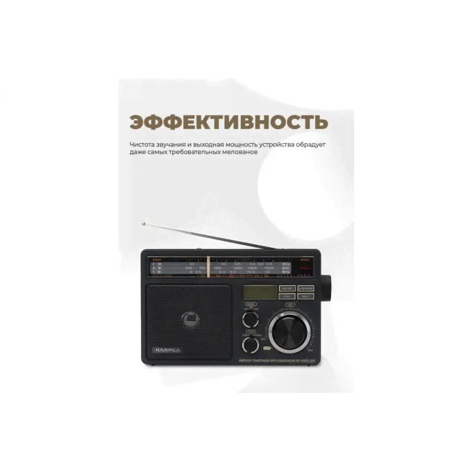 Портативный радиоприемник HARPER HDRS-099 black H00000444-4