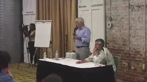Harper Peterson speaks at public forum about water