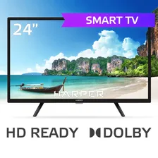 Harper Телевизор 24R490TS / Smart TV / Wi-Fi 24" HD, черный