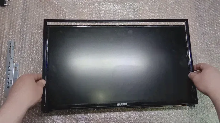 Ремонт подсветки LED ЖК HARPER 22F470 / Звук есть, изображение пропадает / Замена светодиодов