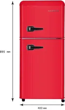 Двухкамерный холодильник HARPER HRF-T120M RED (Красный)